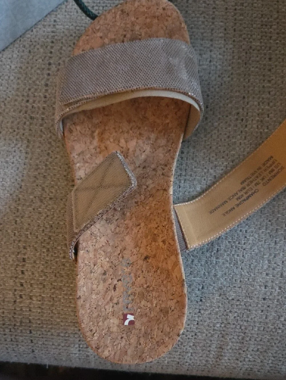 Revere Sorrento Champagne Angle  Sandles
